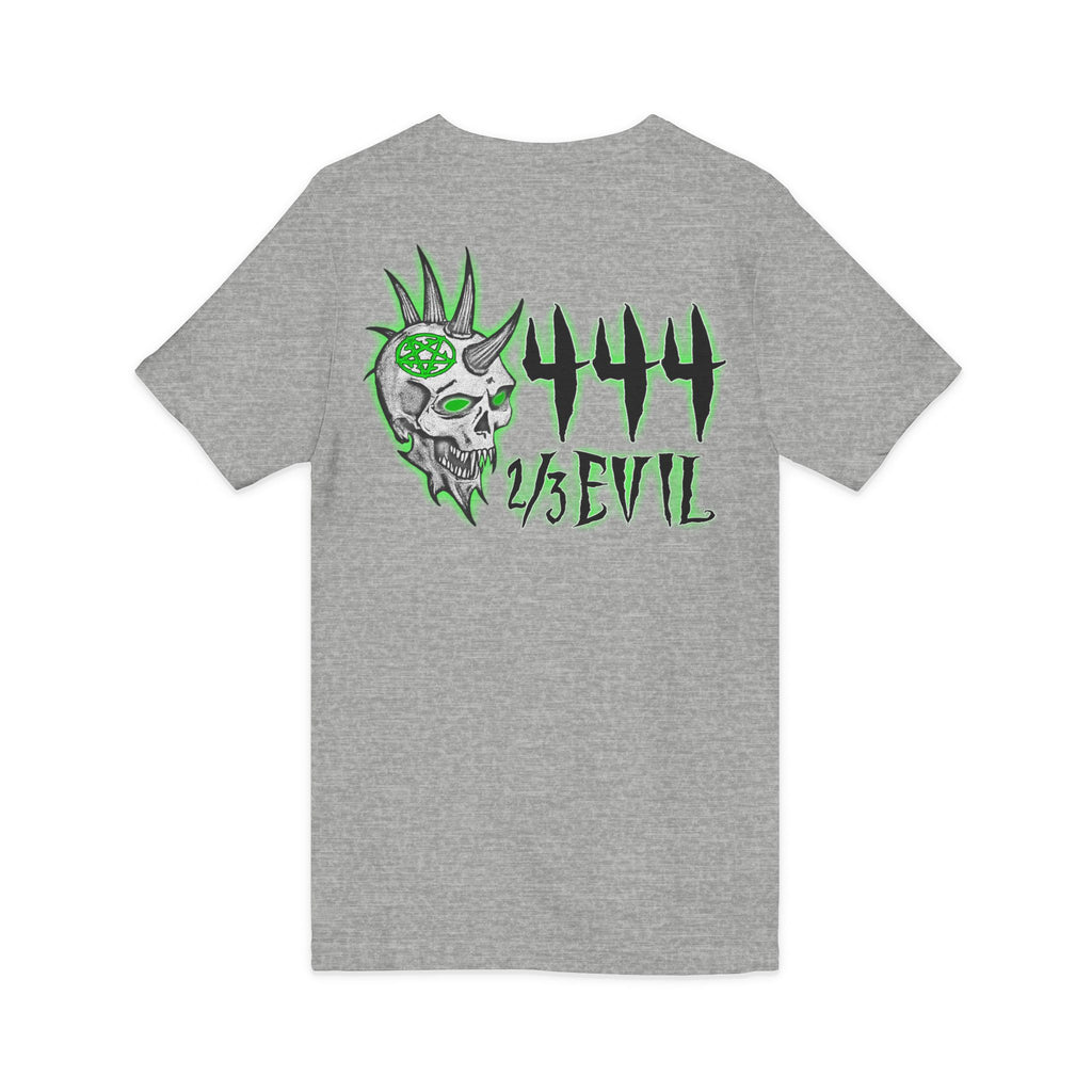 2/3 Evil Punk Skull / V-Neck Shirt