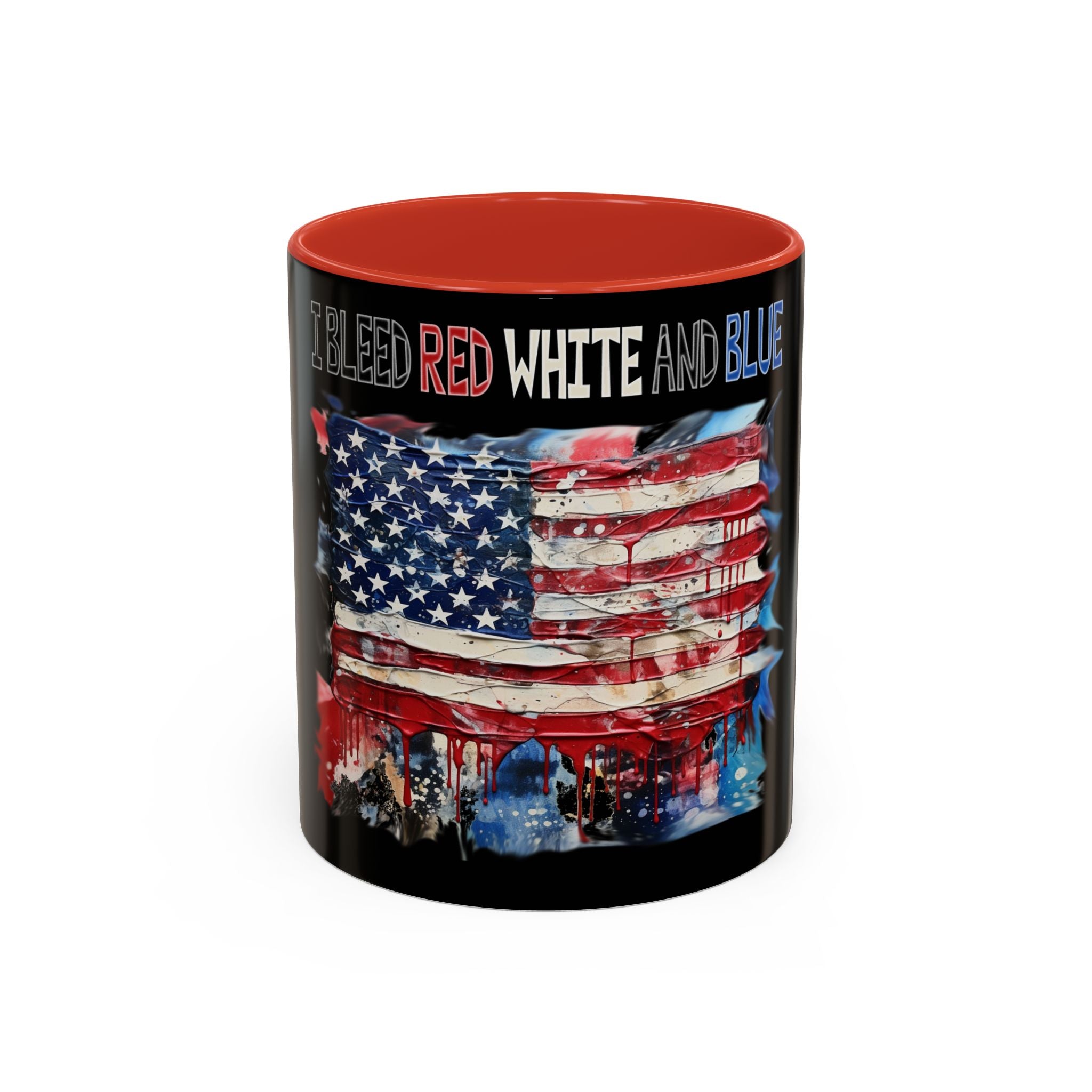 I Bleed Red White and Blue / Accent Coffee Mug 11/15 oz