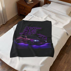 Don't Drive Like a Girl Purple / Velveteen Plush Blanket