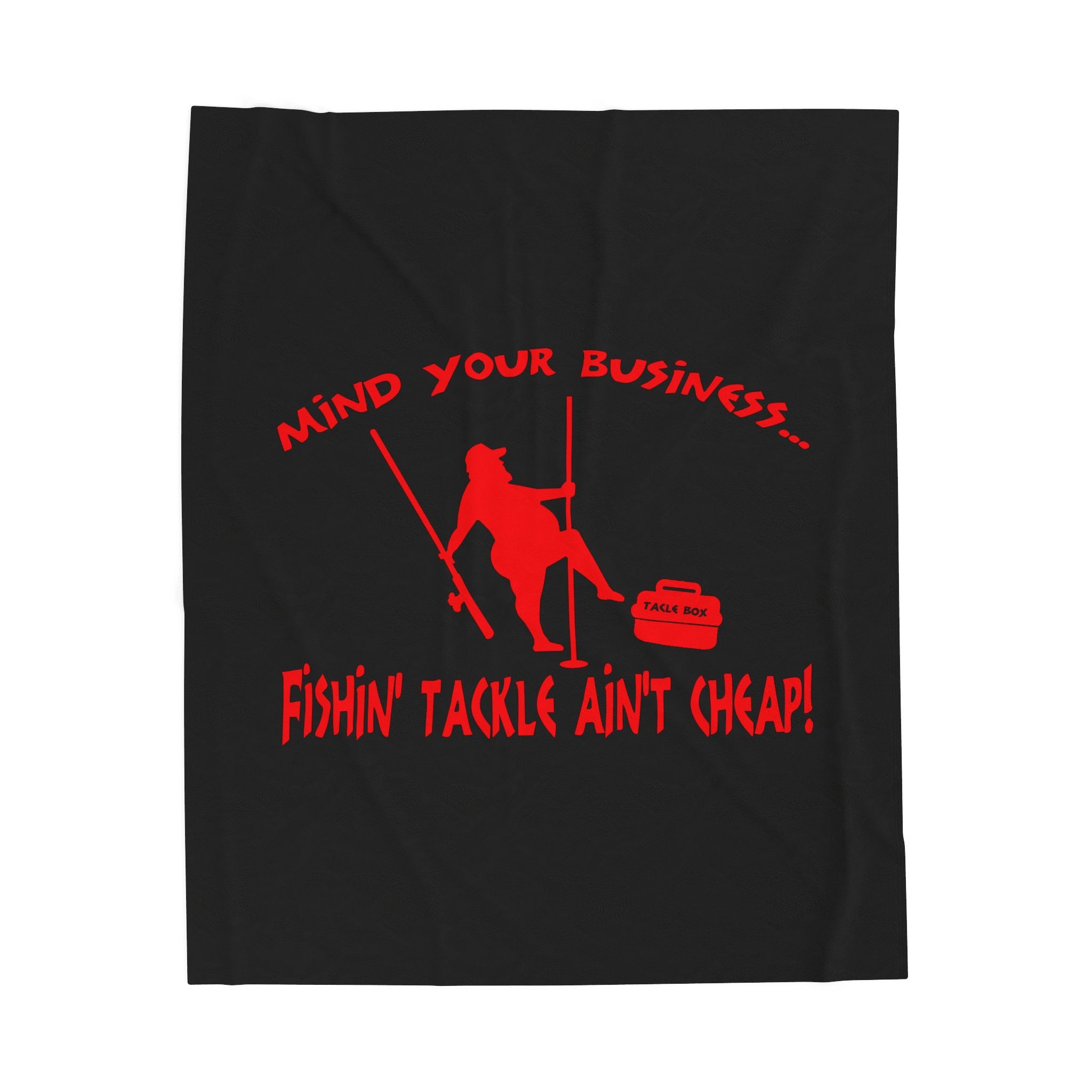 Mind Your Business Guy Stripper / Velveteen Plush Blanket