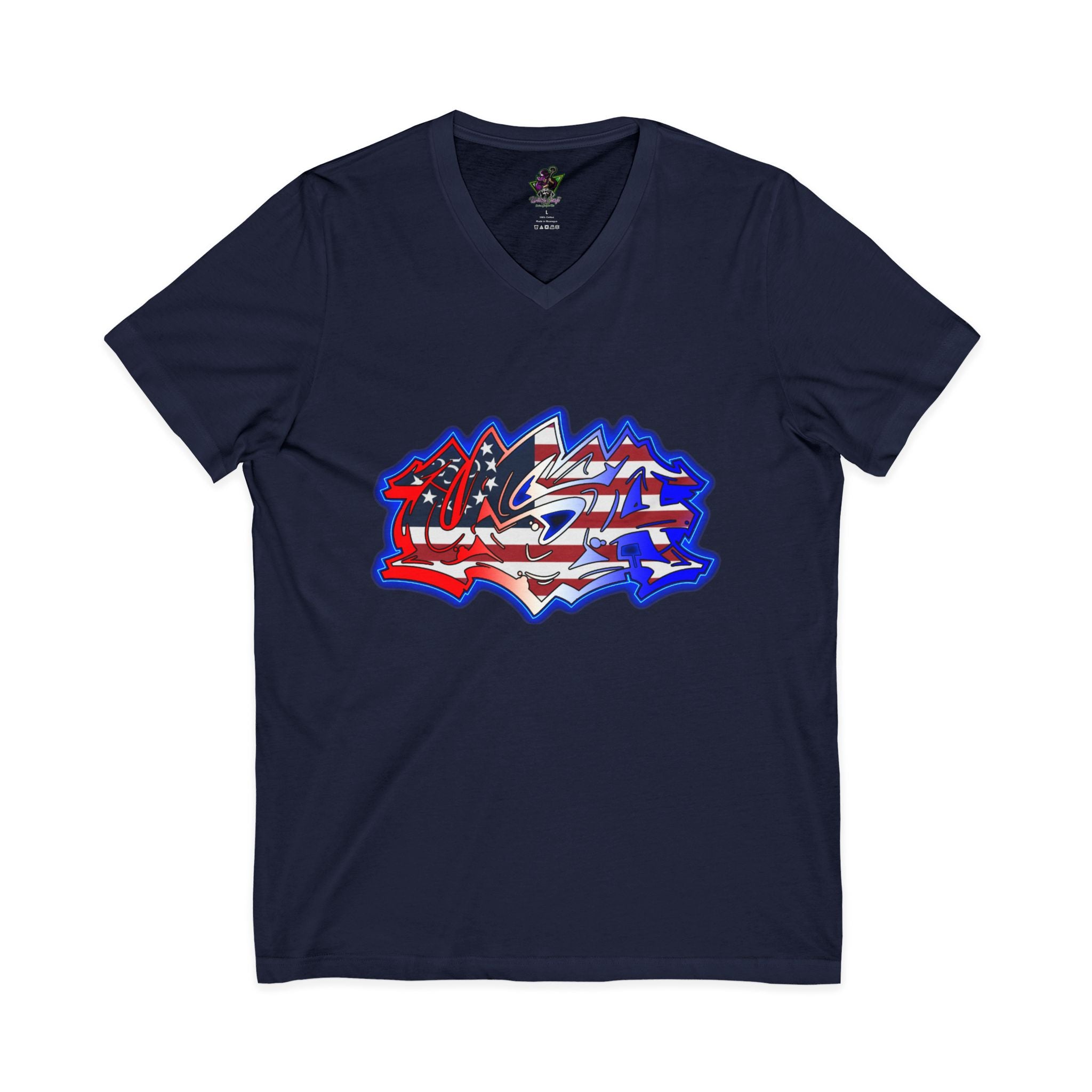USA Graffiti / V-Neck Tee
