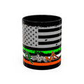 American/Ireland Flag / Accent Coffee Mug 11/15oz