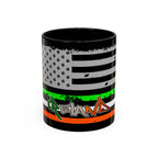American/Ireland Flag / Accent Coffee Mug 11/15oz