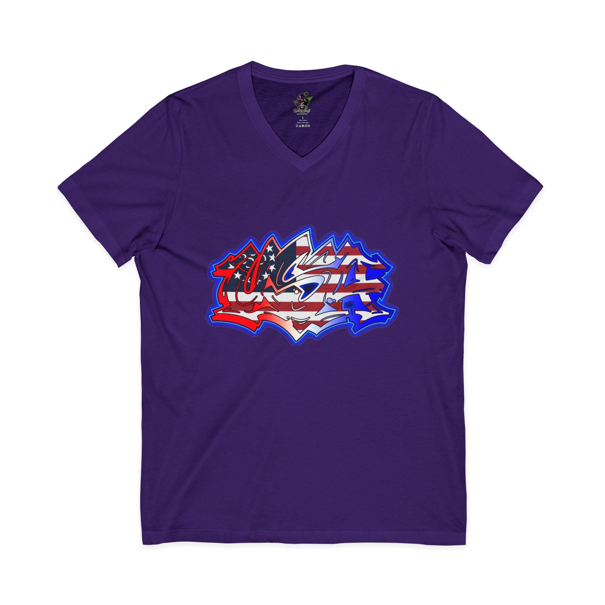 USA Graffiti / V-Neck Tee