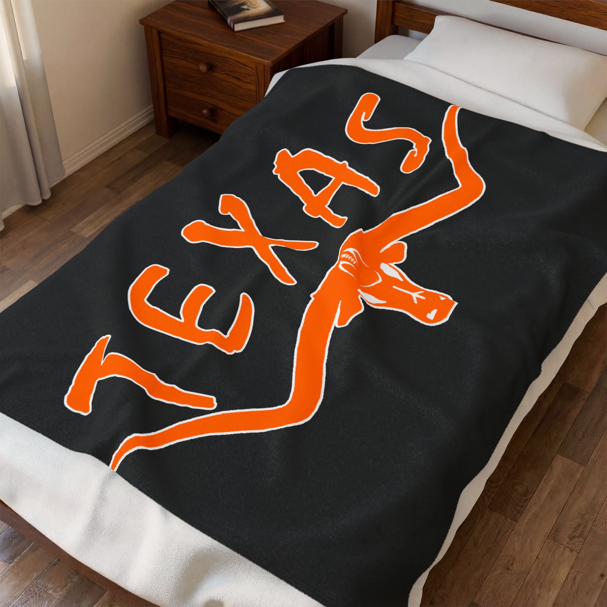 Texas Longhorns 1 / Velveteen Plush Blanket