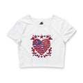Patriotic Dog Heart / Crop Top