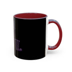 2/3 Evil Gothic Purple Script / Accent Coffee Mug 11/15oz