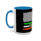 American/Ireland Flag / Accent Coffee Mug 11/15oz
