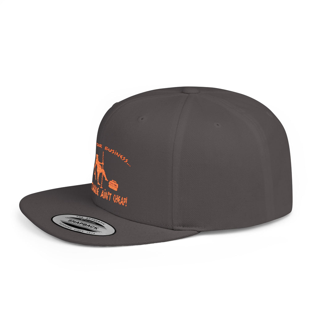 Mind Your Business Guy Stripper/ Flat Bill Snapback