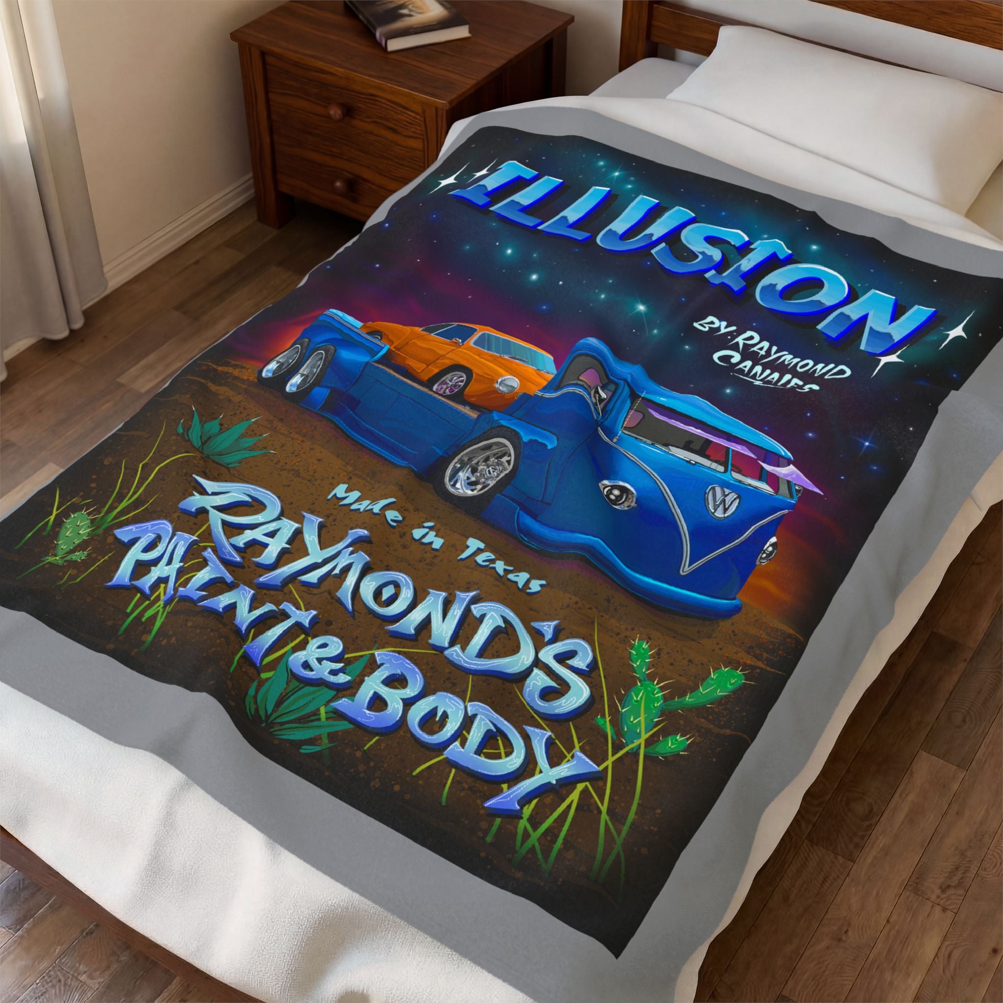 Raymond's Paint & Body 1 / Velveteen Plush Blanket