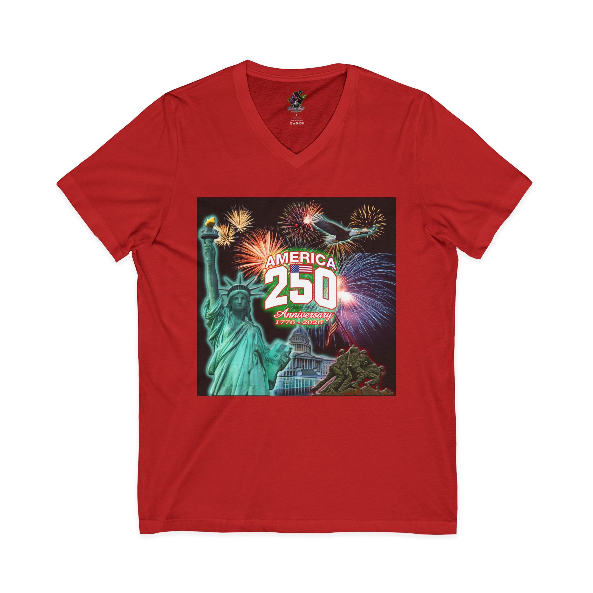 Statue of Liberty America 250th / V-Neck Tee