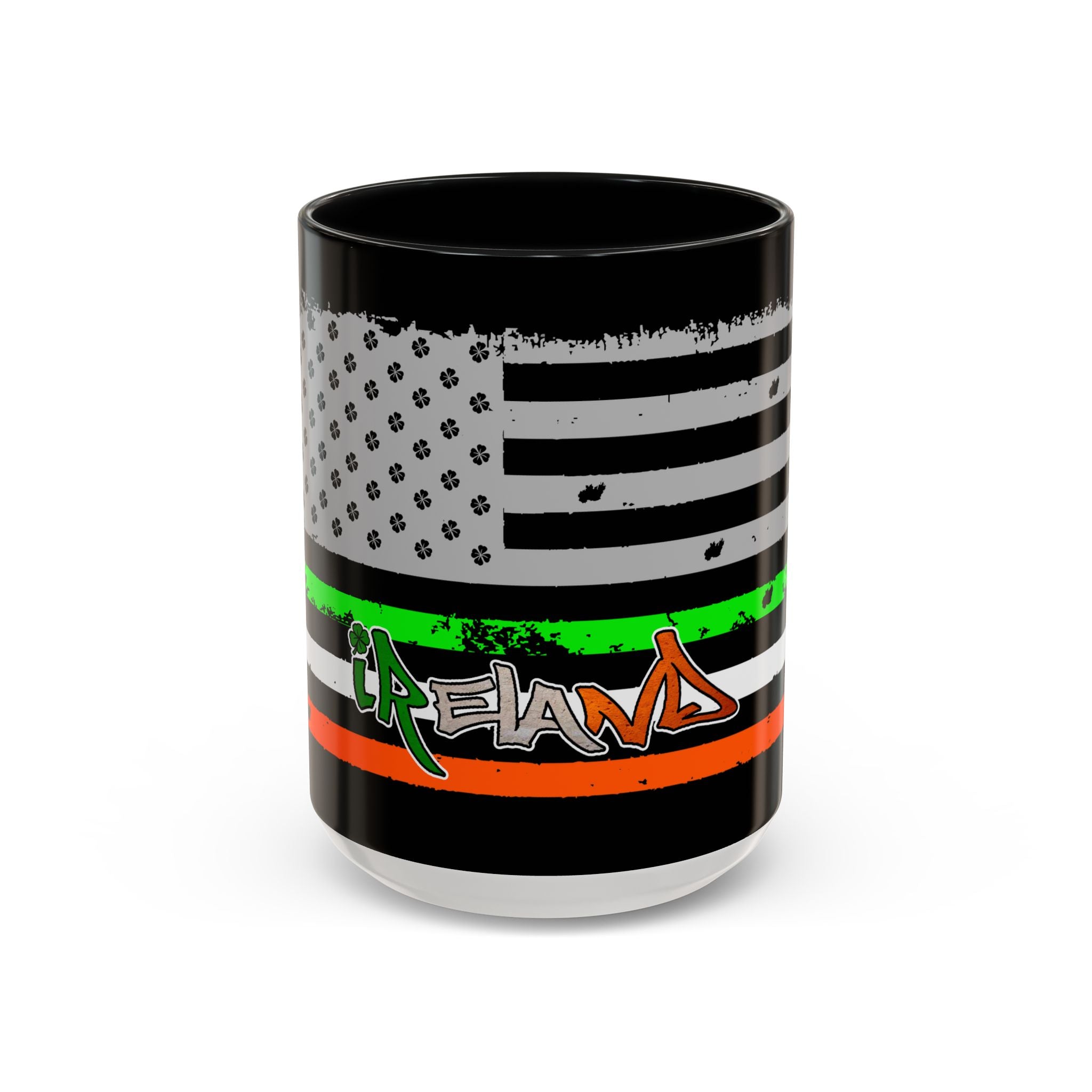 American/Ireland Flag / Accent Coffee Mug 11/15 oz