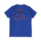 2/3 Evil Gothic Purple Script / V-Neck Tee