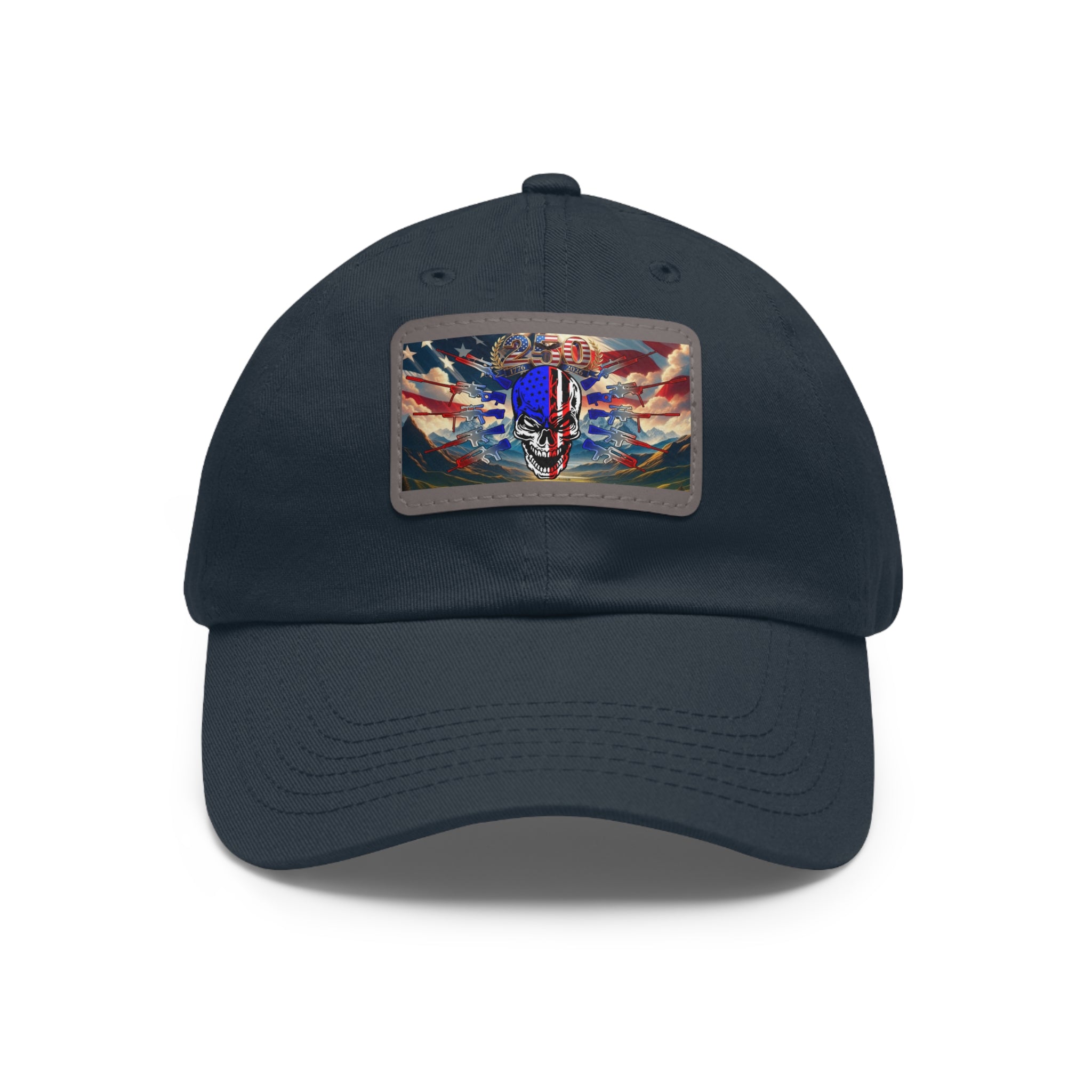 Skull & Guns 250th / Leather Patch Hat
