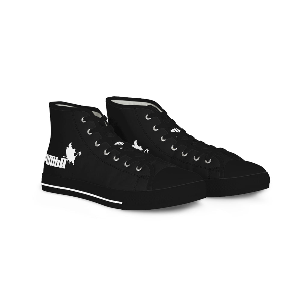 Pumba / Black White High Top Sneakers