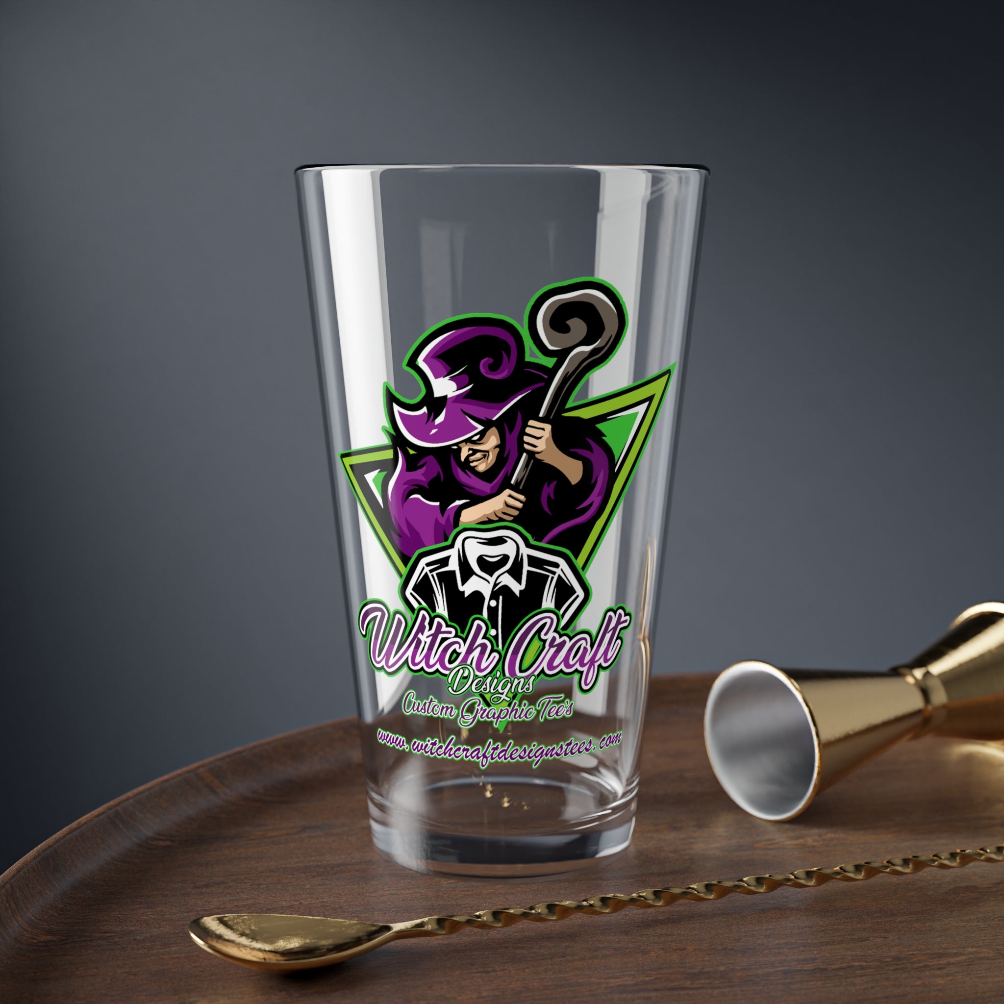 Witch Craft Designs / Beer Glass 16oz