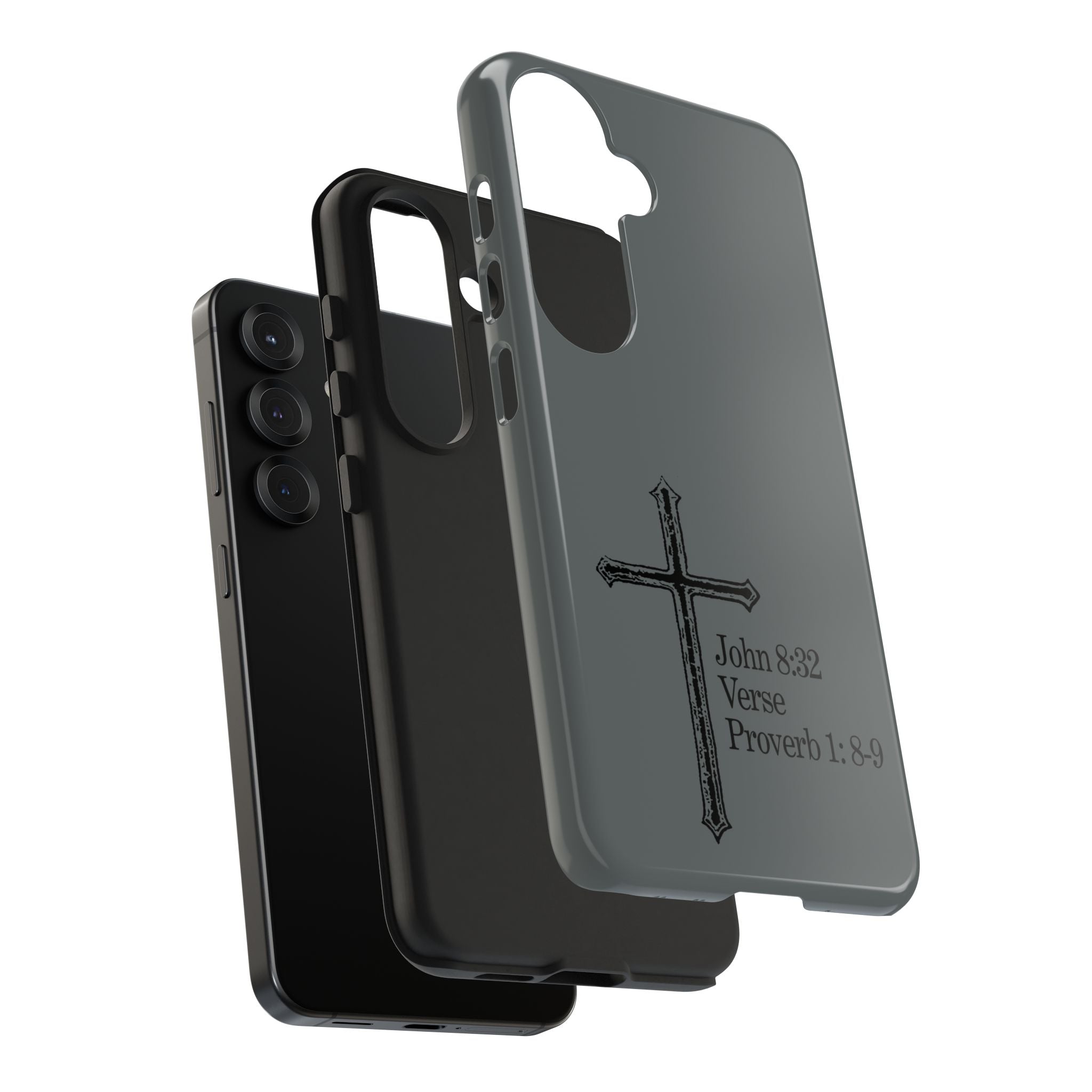 John 8:32 / Proverb 1: 8-9 / Tough Phone Case
