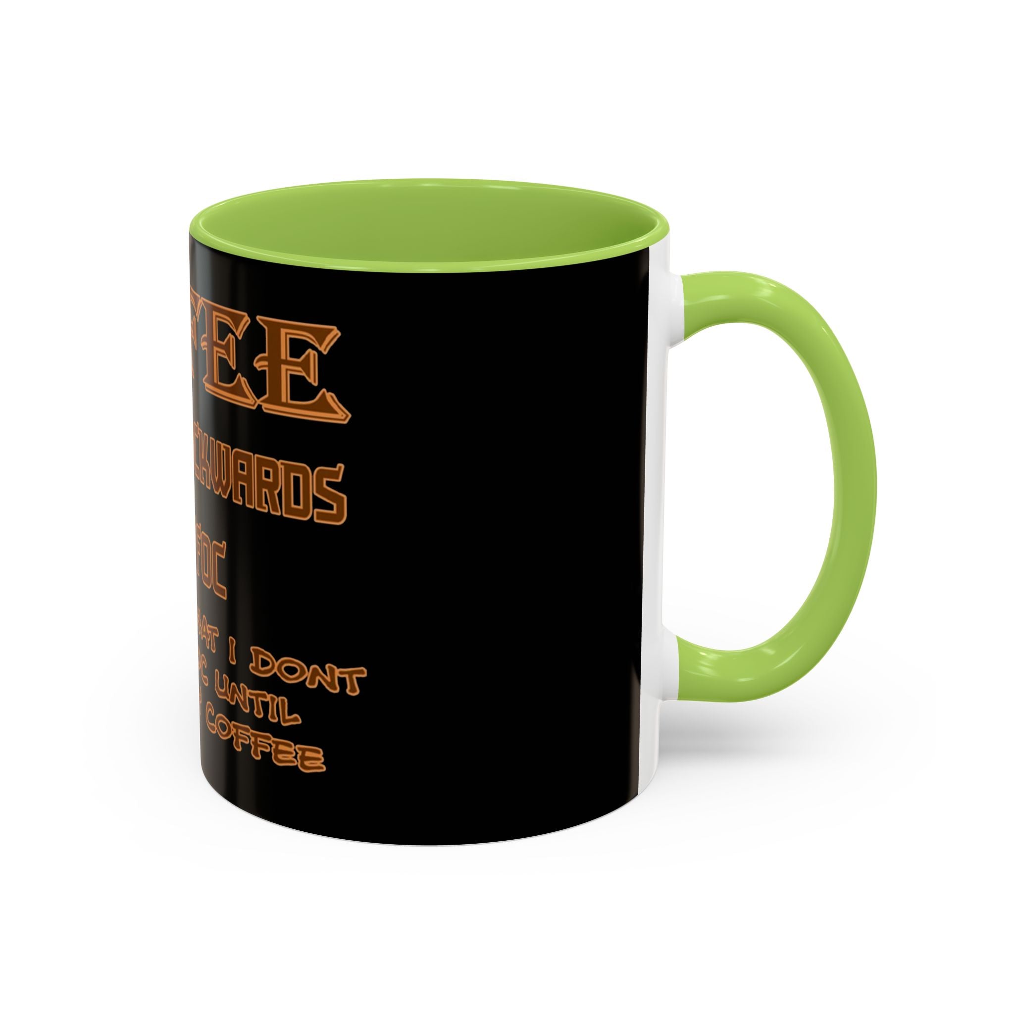 Coffee Spelled Backwards Is EEFFOC / Accent Coffee Mug 11/15 oz