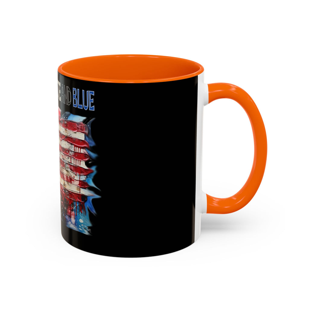 I Bleed Red White and Blue / Accent Coffee Mug 11/15 oz