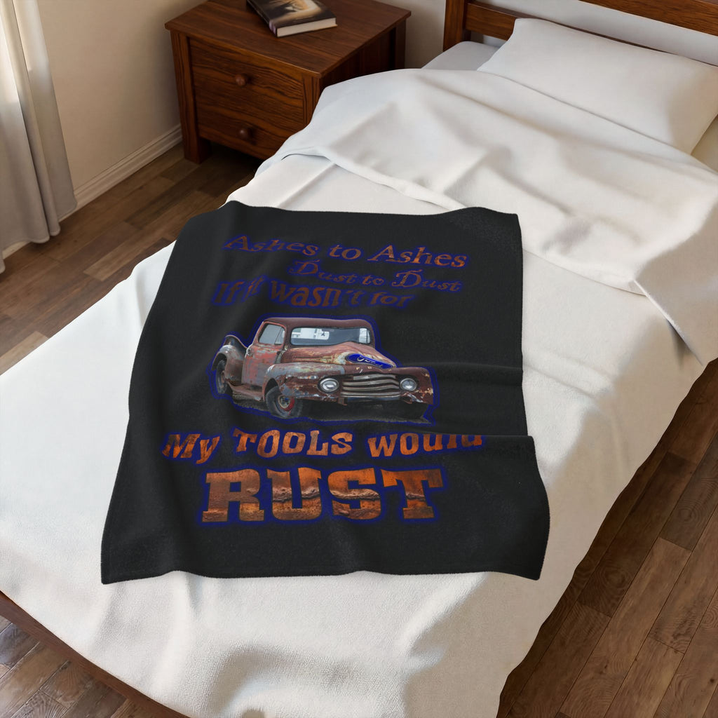 Ashes To Ashes Dust To Dust / Velveteen Plush Blanket