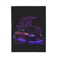Don't Drive Like a Girl Purple / Velveteen Plush Blanket