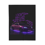 Don't Drive Like a Girl Purple / Velveteen Plush Blanket