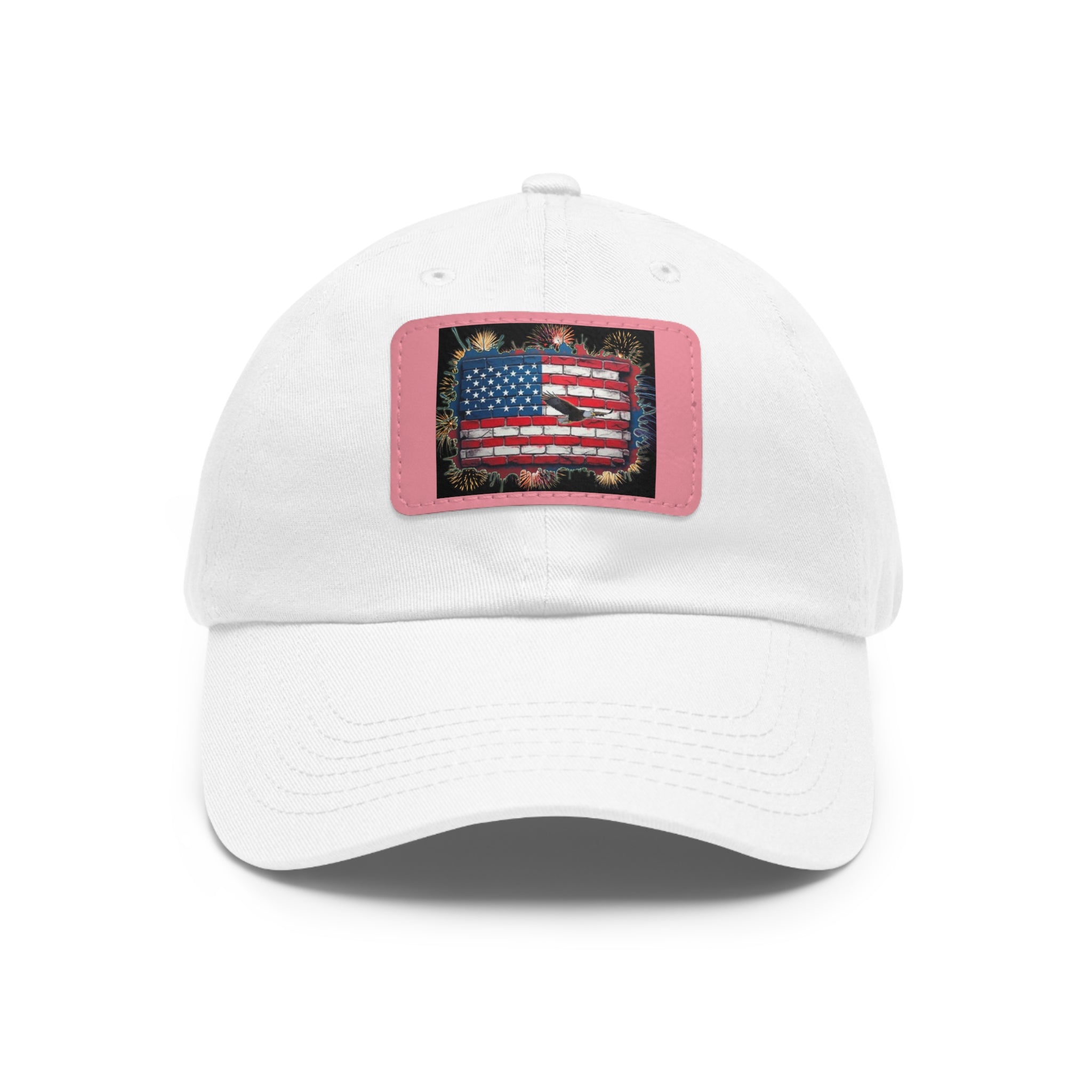 American Brick Flag / Leather Patch Hat