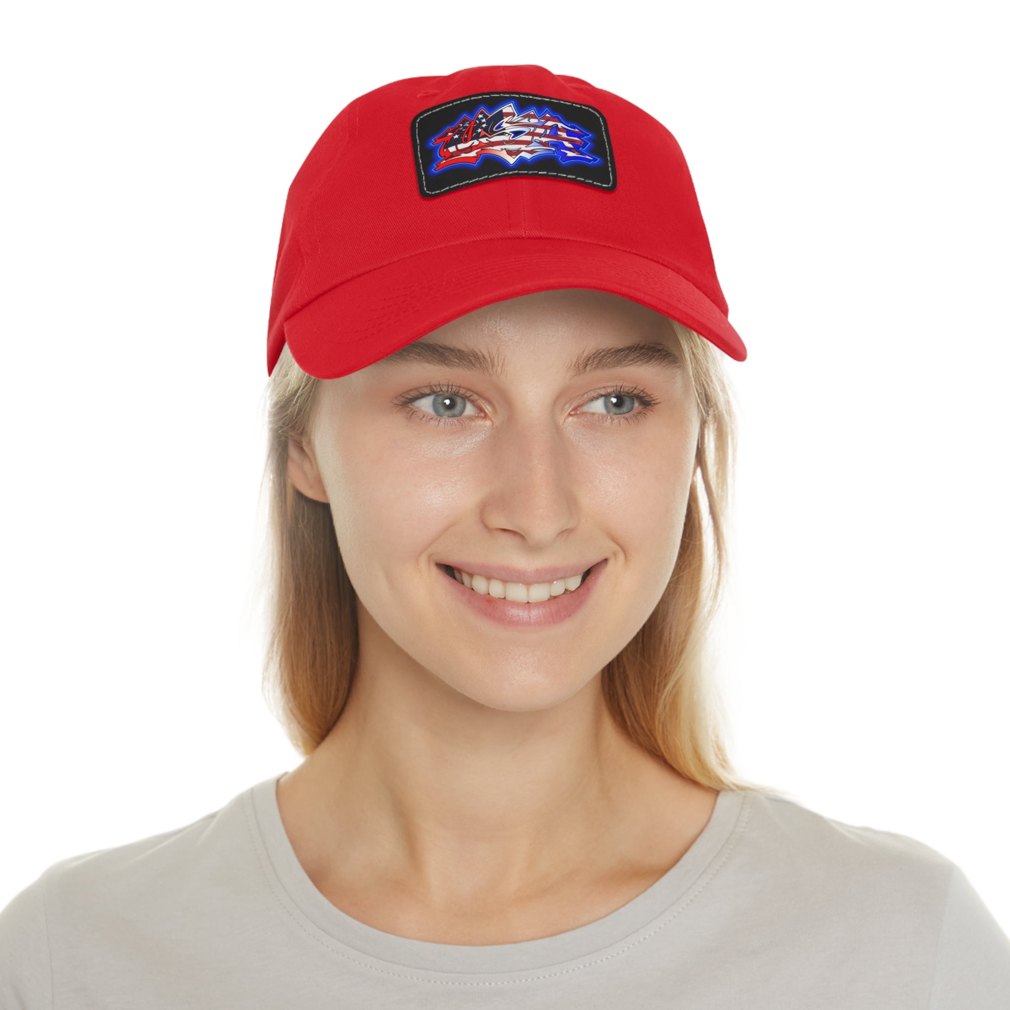 USA Graffiti / Leather Patch Hat