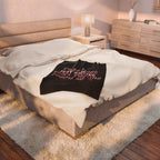 Free Hugs Just Kidding / Velveteen Plush Blanket