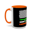 American/Ireland Flag / Accent Coffee Mug 11/15oz