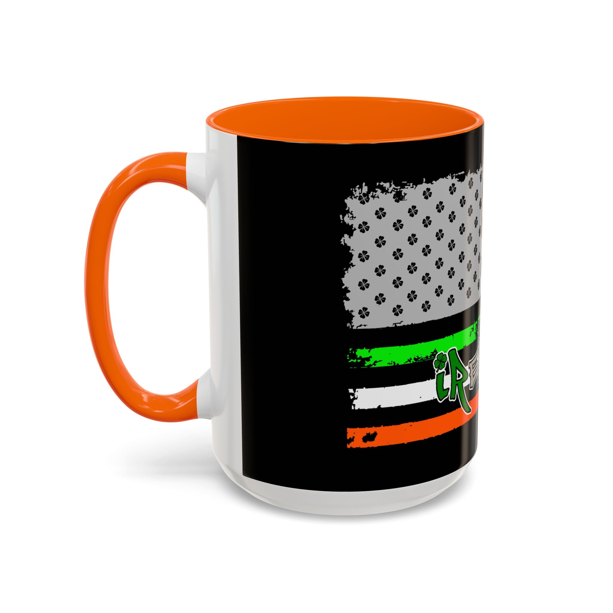 American/Ireland Flag / Accent Coffee Mug 11/15oz