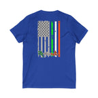 American / Ireland Flag  F&B / V-Neck Tee