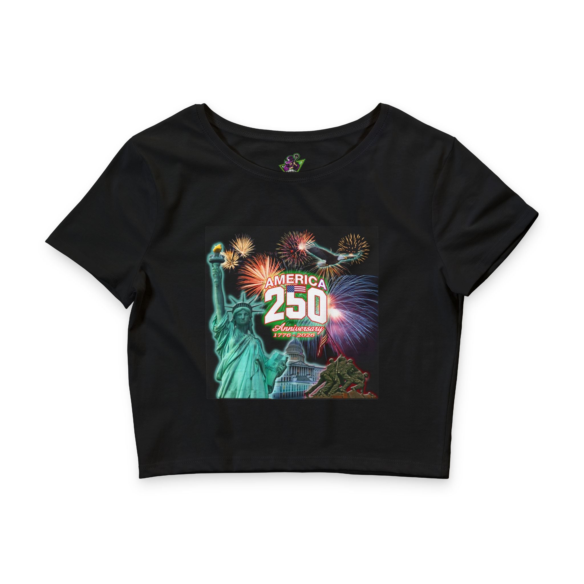 America 250 Statue of Liberty / Crop Tee