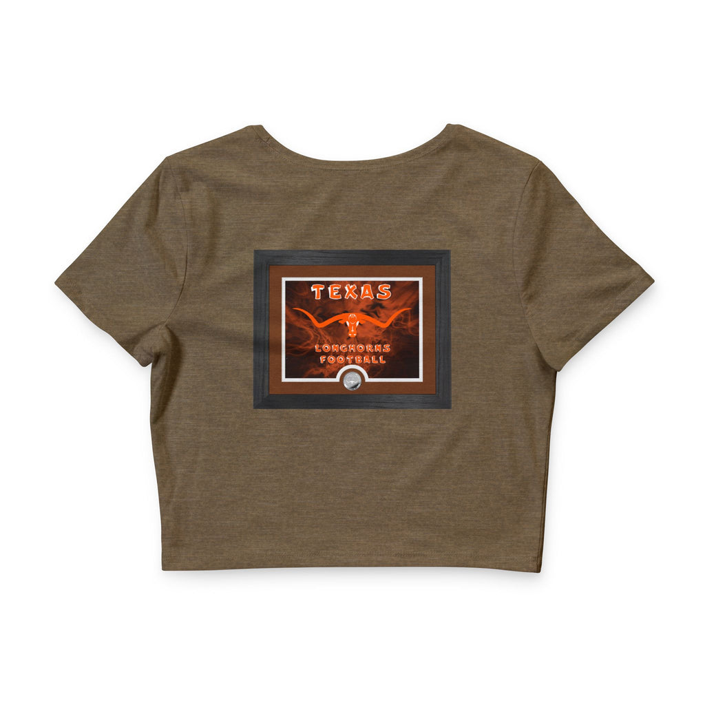 Texas Longhorn Framed F&B / Crop Top