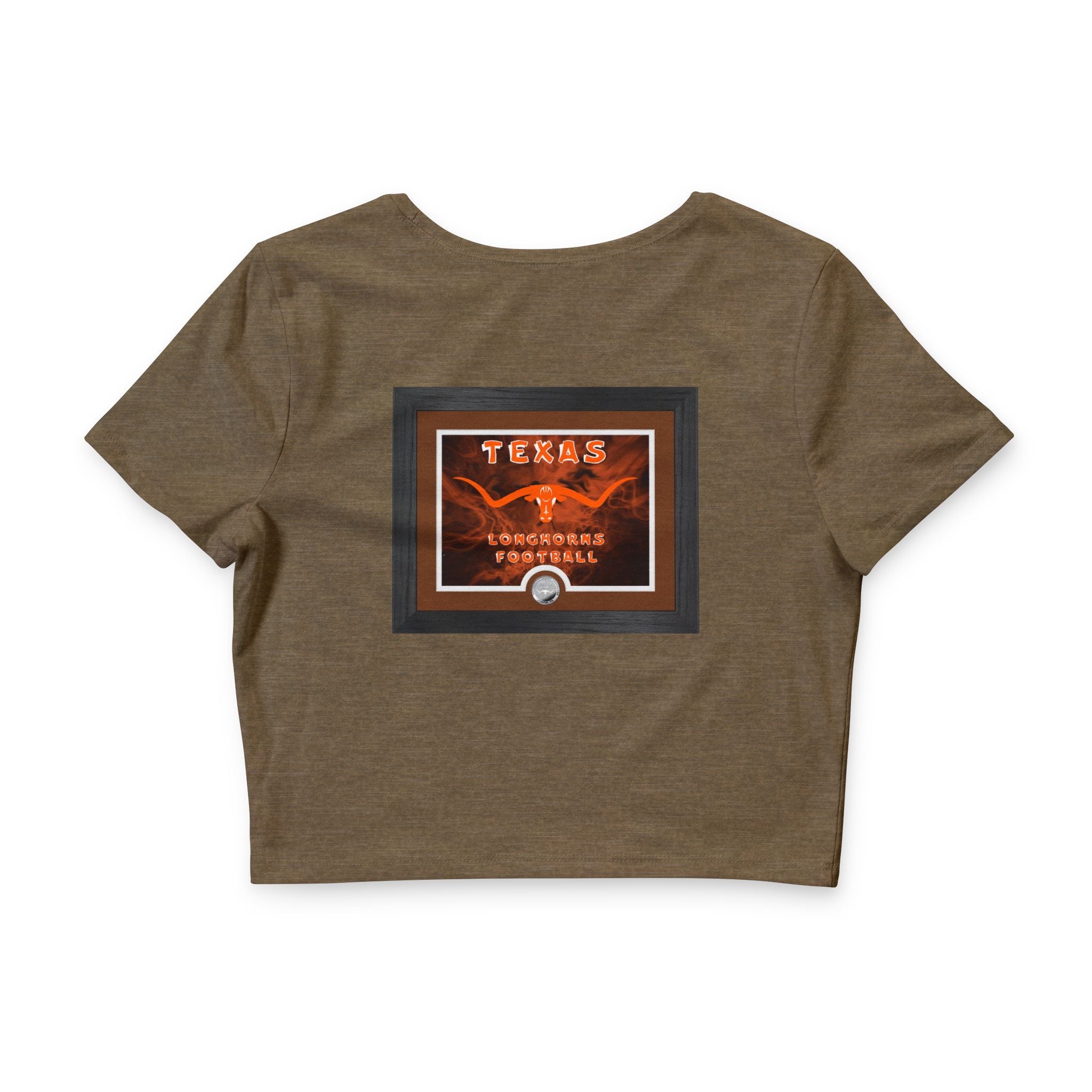 Texas Longhorn Framed F&B / Crop Top