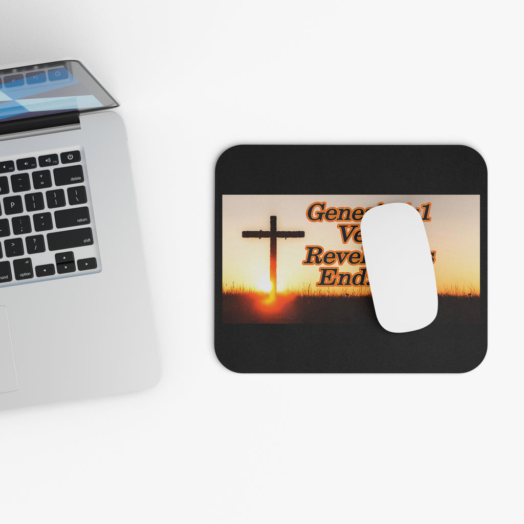 Genesis 1:1 / Revelations End:End / Gaming Mouse Pad