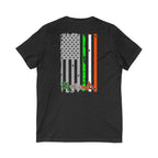 American / Ireland Flag  F&B / V-Neck Tee