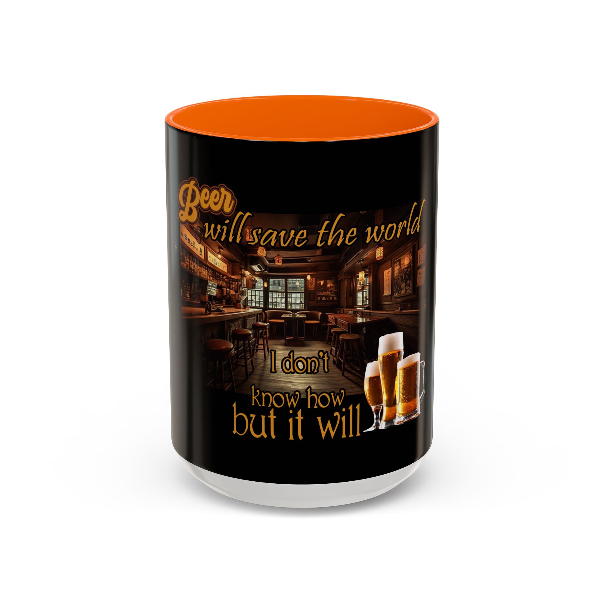 Beer Will Save The World / Accent Coffee Mug 11/15oz