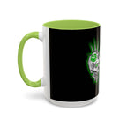 2/3 Evil Punk Skull / Accent Coffee Mug 11/15oz