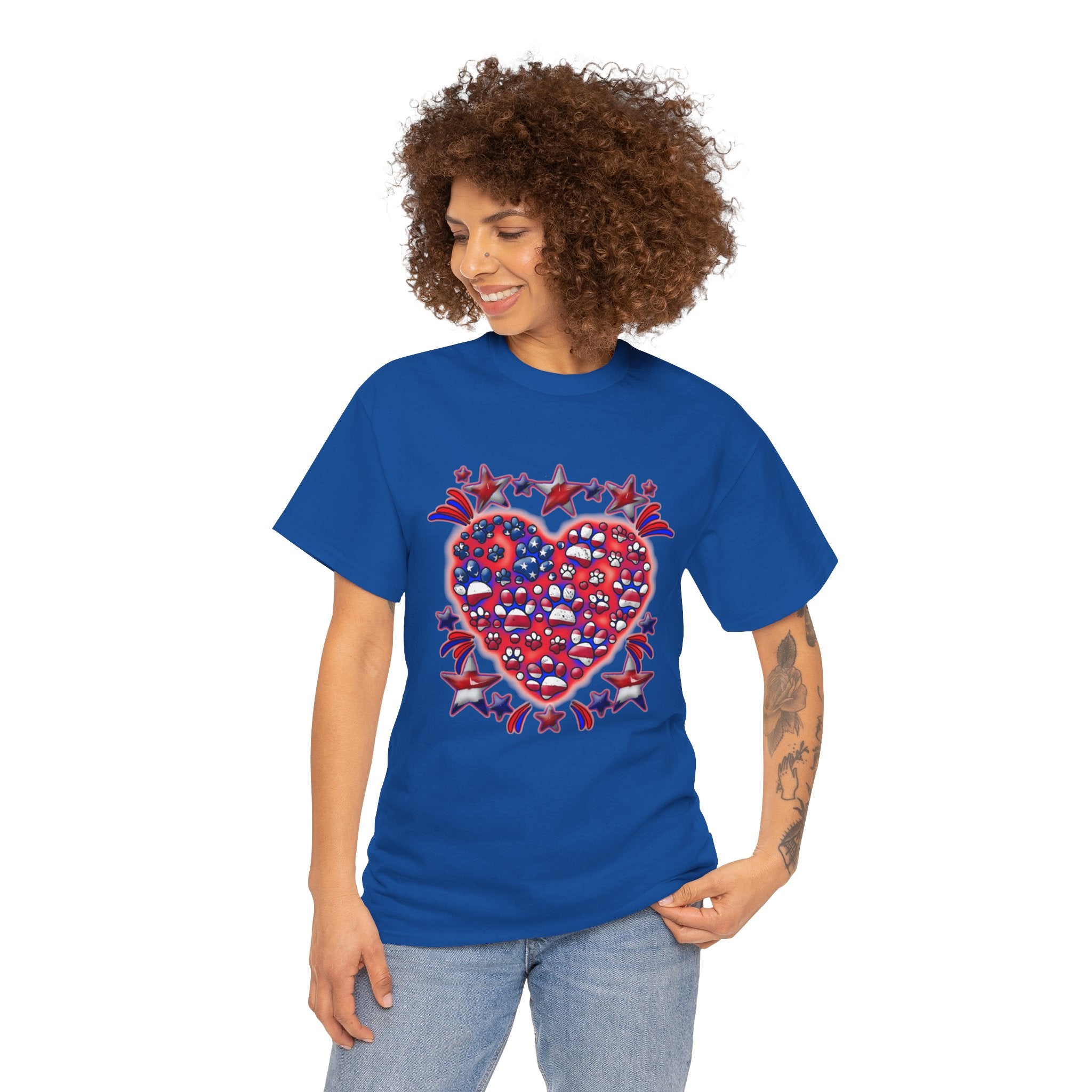 Patriotic Dog Heart
