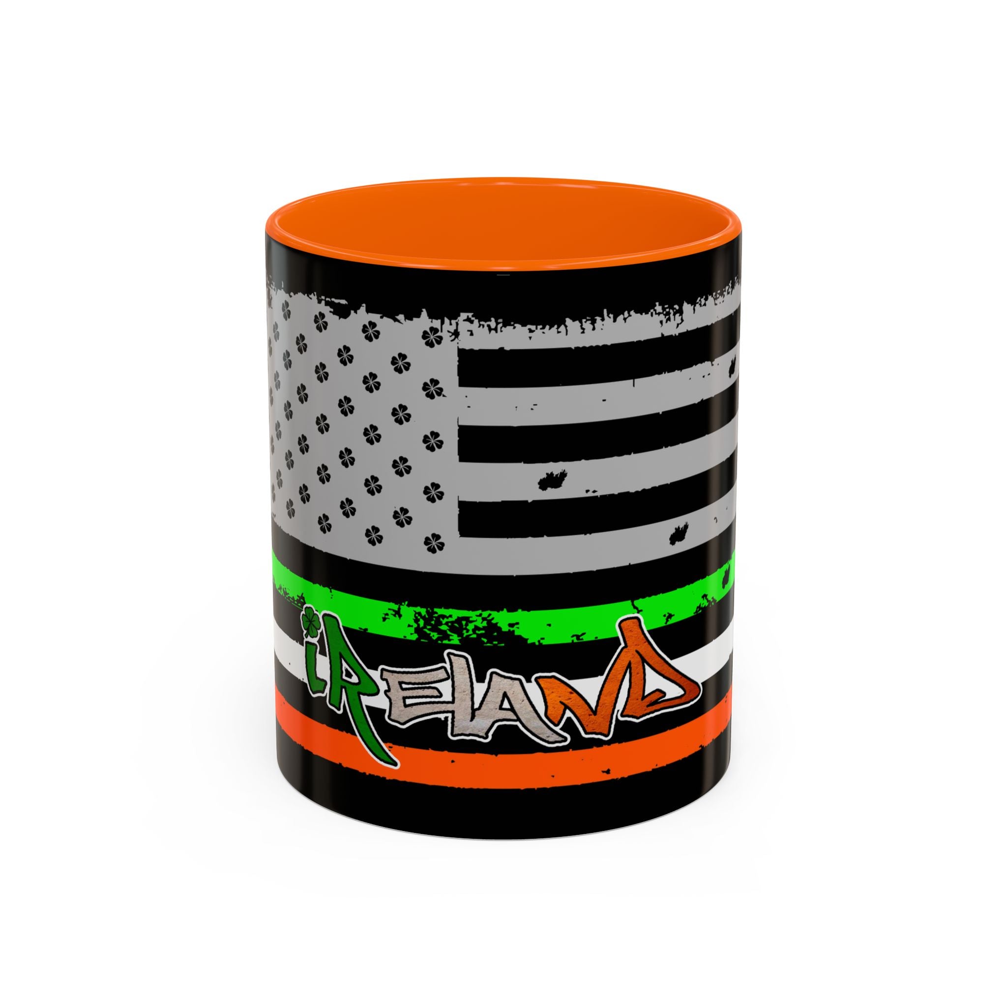 American/Ireland Flag / Accent Coffee Mug 11/15oz