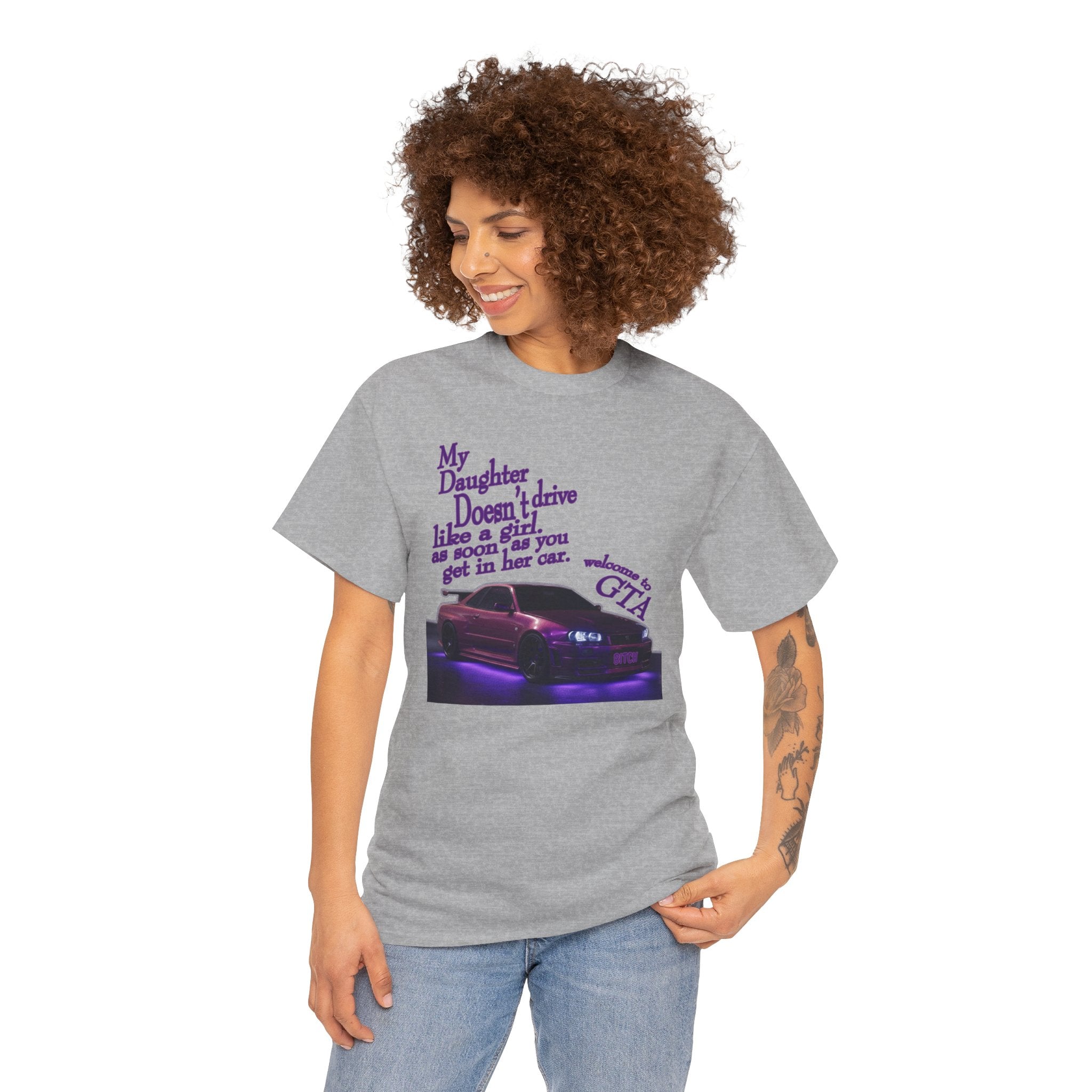 Daughter Doesn't Drive Like A Girl Purple