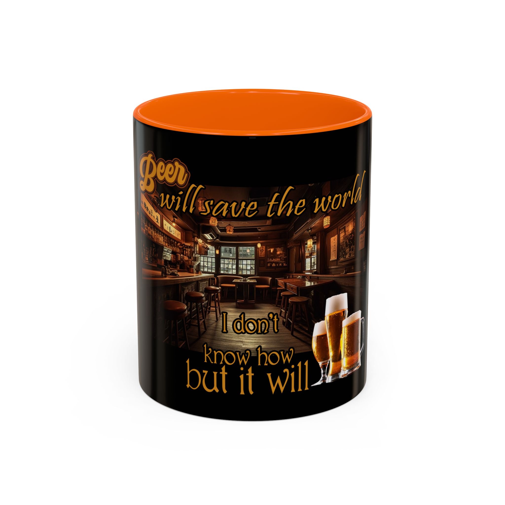 Beer Will Save The World / Accent Coffee Mug 11/15oz