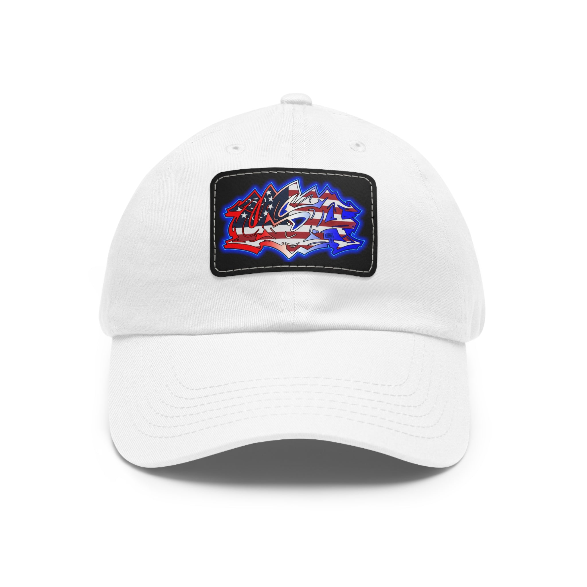 USA Graffiti / Leather Patch Hat