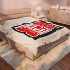 Bleeding Red Matters / Velveteen Plush Blanket