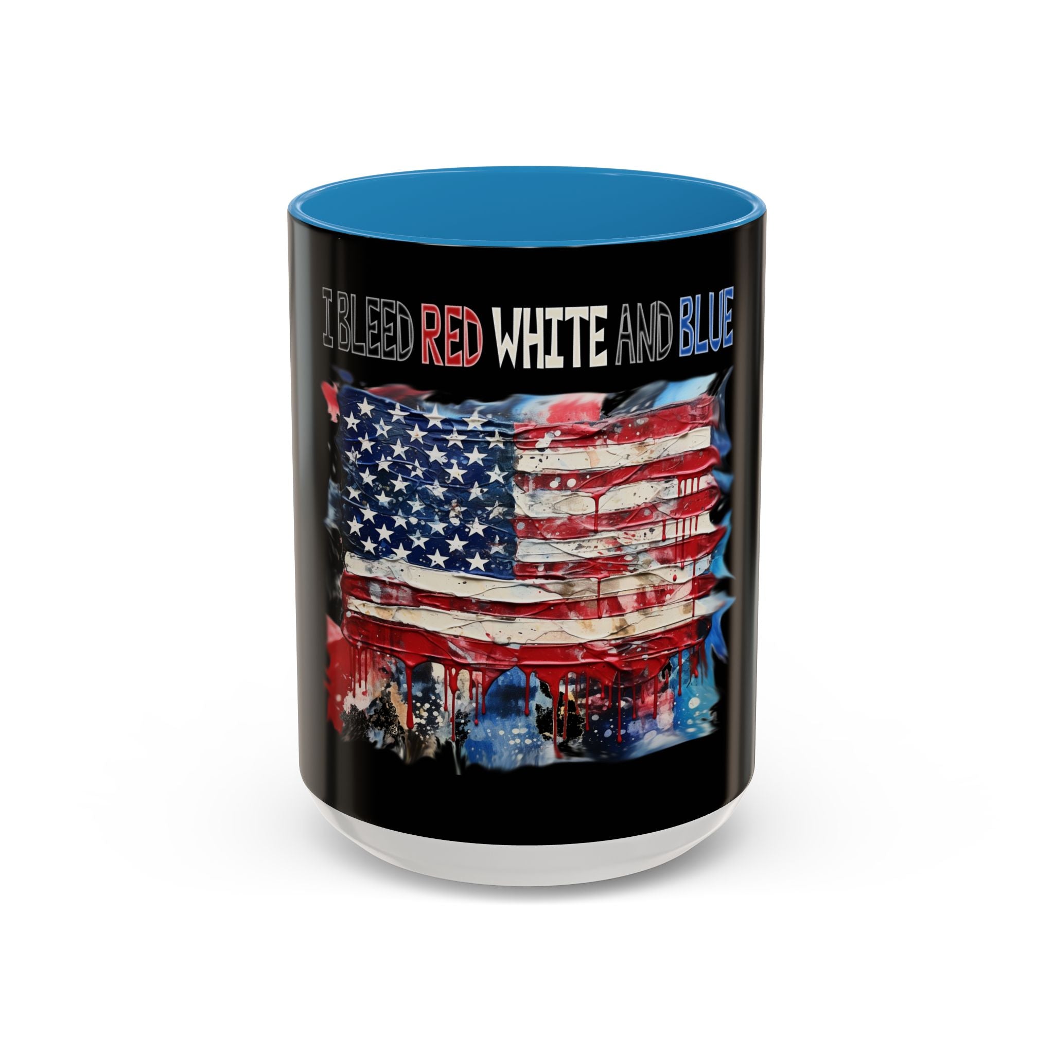 I Bleed Red White and Blue / Accent Coffee Mug 11/15 oz