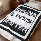 Straight Outta A Good Job / Velveteen Plush Blanket