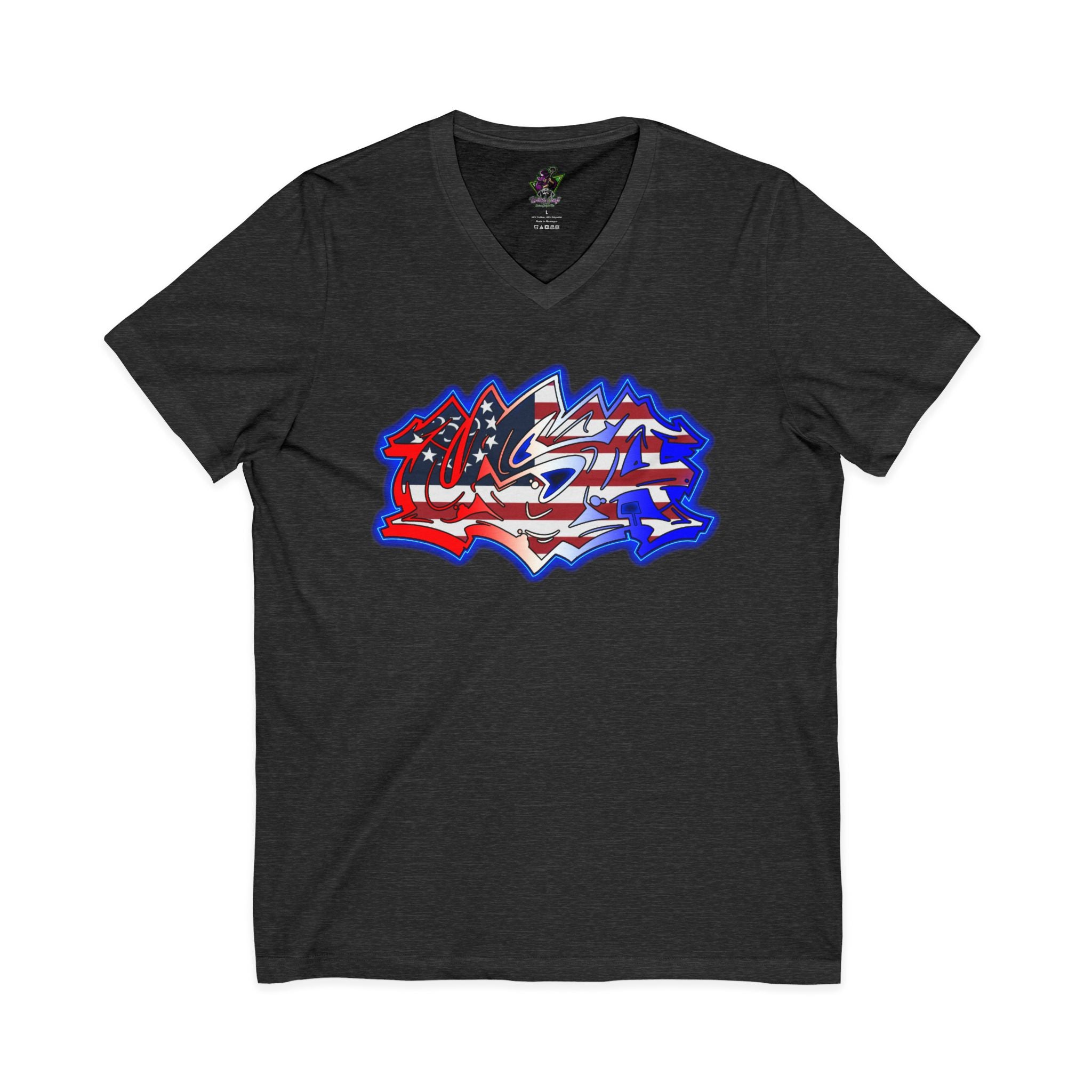 USA Graffiti / V-Neck Tee