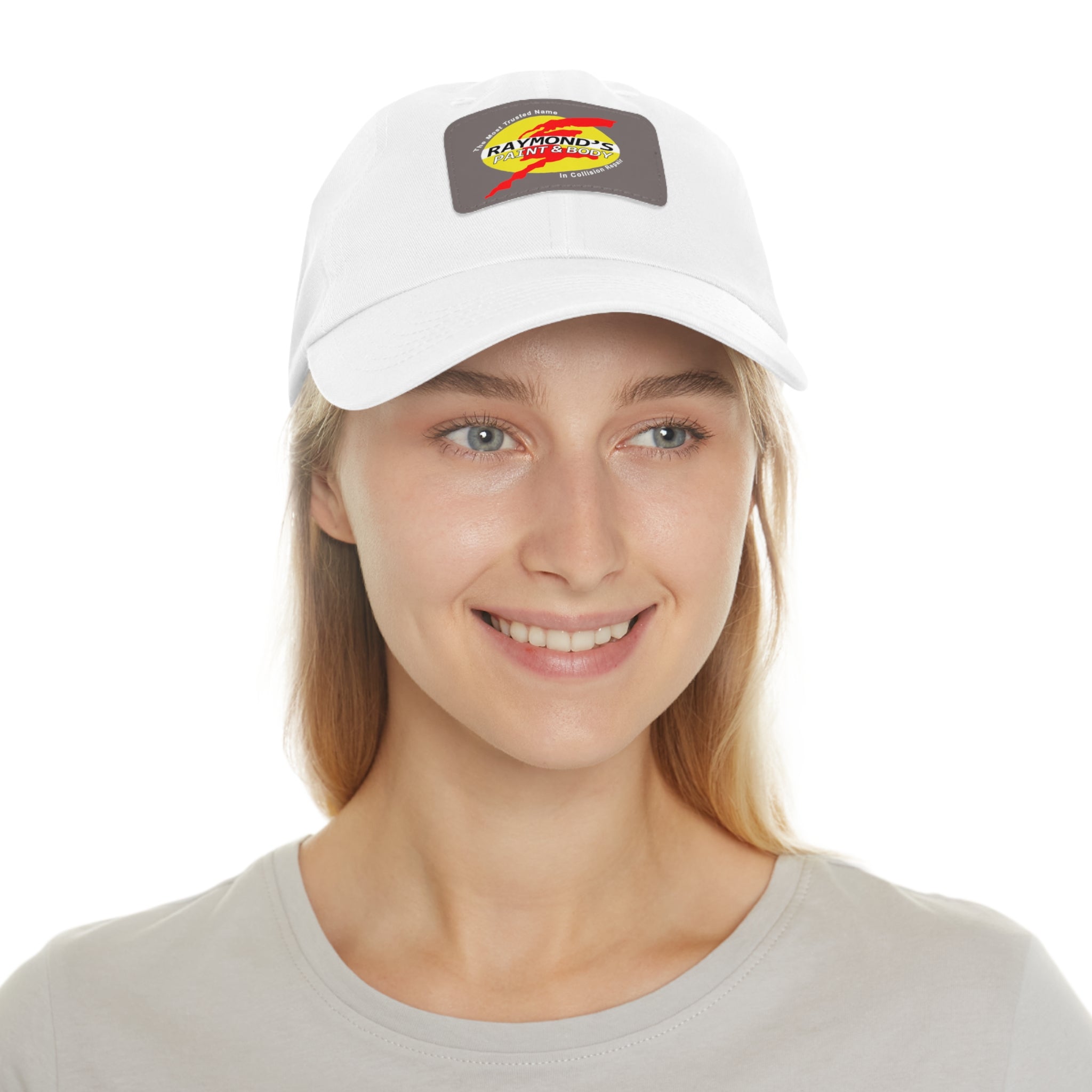 Raymond's Paint & Body Logo / Leather Patch Hat