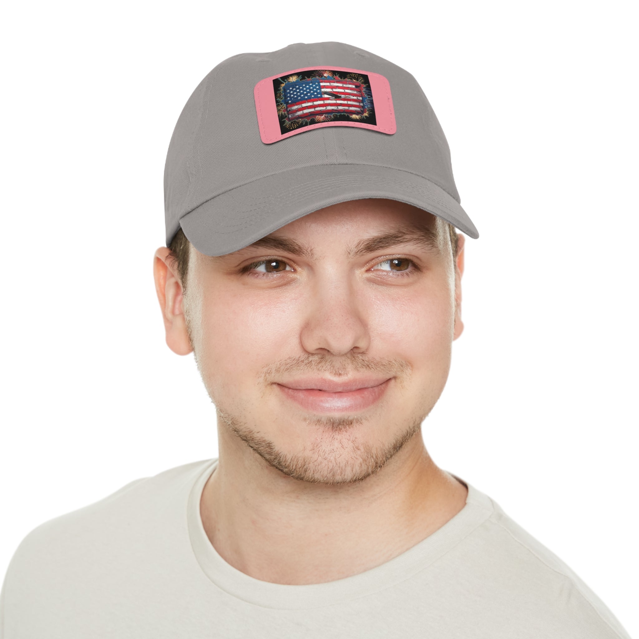 American Brick Flag / Leather Patch Hat